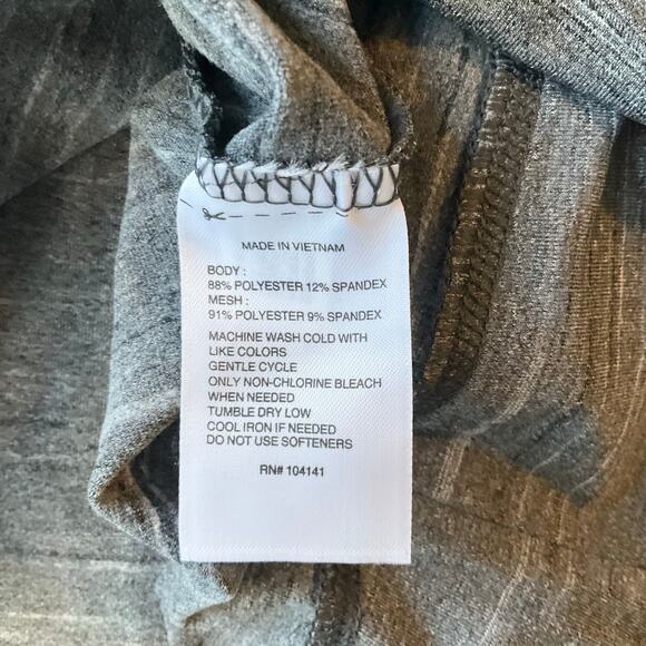 Reebok Women’s Long Sleeve Turtleneck Half Zip Sweatshirt size S, Gray,Thumbhole - Picture 6 of 9